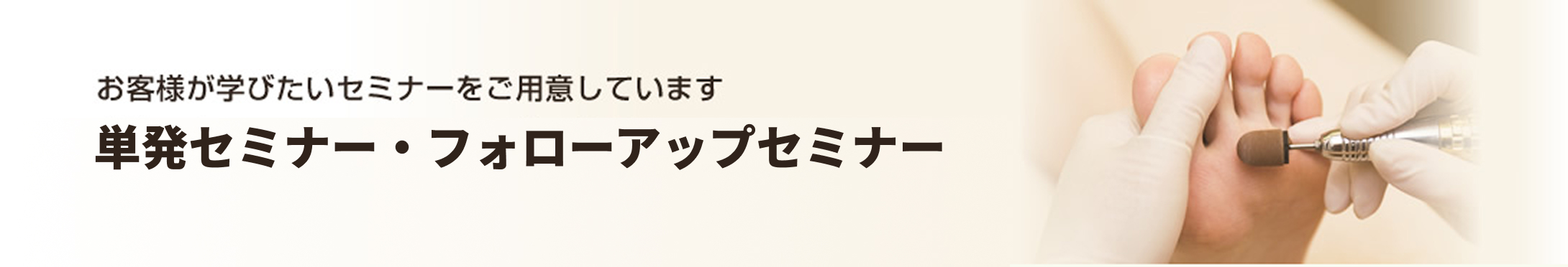 お客様が学びたいセミナーをご用意しています-単発セミナー・フォローアップセミナー